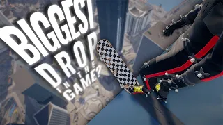 The World's First Drop-In From the Tallest Building in the New Skate.