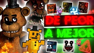 Juegos de FNAF de PEOR a MEJOR|| Five Nights at Freddy´s