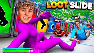 6 YOUTUBER SLIDEN für LOOT in Fortnite! 🌈