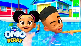 Pool Safety Song for Kids | Fun at the Pool! | Water Safety + Anti-Drowning Skills | OmoBerry