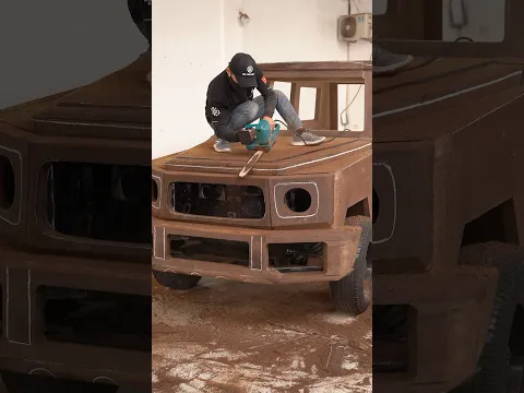 Father Dismantles His Own Car to Do Something Extraordinary #1 #ndwoodart #homemade #mercedes