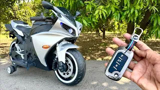 RC Hayabusa Rock Bike Unboxing & Testing | Ride on Suzuki  Bike | Jmv toys🔥🔥