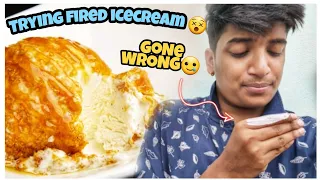 Trying fried Icecream 😵#foodhacks #Totallygonewrong