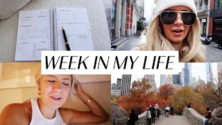 week in my life in NYC: deep chat, motivational morning routine, central park foliage