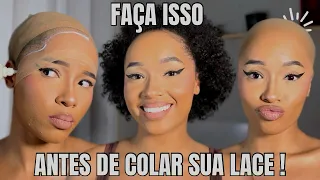 COMO FAZER BALD CAP ANTES DE COLAR SUA LACE (passo a passo) NÃO DEIXE DE FAZER!
