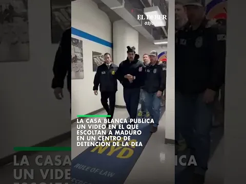 La Casa Blanca publica un video en el que escoltan a Maduro  en un centro de detención de la DEA