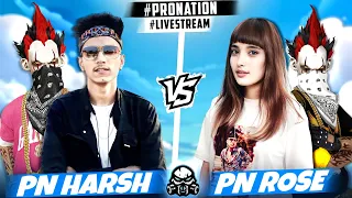 FREEFIRE LIVE WITH PN HARSH & PN ROSE - #PRONATION