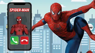 Llamada a Spiderman 🕷️El Hombre Araña, llamada al teléfono. Ayúdale a seguir salvando la ciudad.