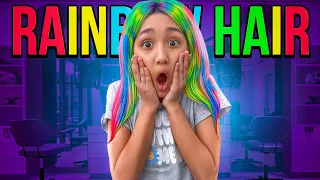 I SURPRISED My Parents With RAiNBOW HAiR! *GROUNDED* | DLA Fam