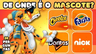 🌽 DE ONDE É ESSE MASCOTE? ⚠️ SOMENTE 1% DAS PESSOAS CONSEGUEM ACERTAR TODOS #quiz #mascote
