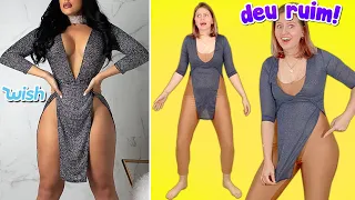 Comprei os VESTIDOS mais OUSADOS da WISH - deu tudo errado -
