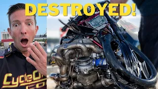DRAG BIKE RACING GONE WRONG! CRASHES & EXPLOSIONS!