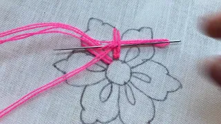 How To Sew Flower, Learn To Sew Work, Hand Embroidery Flower Sewing Tutorial By mema bordados