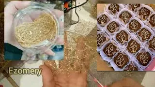 طريقة صنع اوراق النسيم لتزيين حلويات العيد مشروع مربح بدون خياطة