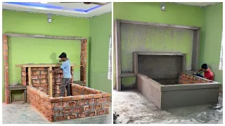 Building a Brick Bed Frame 🧱 | Amazing Room Transformation | Step-by-Step