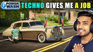 TECHNO GAMERZ GIVES ME A JOB TO CLEAN VINTAGE CAR