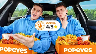 Nasz pierwszy TEST jedzenia z Popeyes  🫢🥴🍔