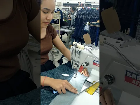 She's sewing Jackets