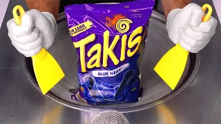 I Turn Takis Blue Heat Into Ice Cream Rolls | ASMR