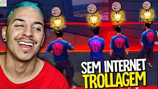 FINGIMOS ESTAR SEM INTERNET NO FREE FIRE (No internet prank)