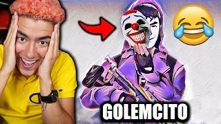 REACCIONANDO POR PRIMERA VEZ A GOLEMCITO GAMES EL YOUTUBER MAS DIVERTIDO DE FREE FIRE | TheDonato