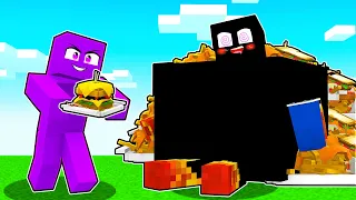 MEU AMIGO FICOU GORDO NO MINECRAFT