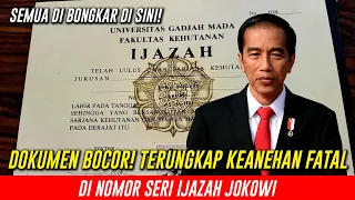 DOKUMEN BOCOR! Terungkap Keanehan Fatal di Nomor Seri Ijazah Jokowi, Begini Cara Cek Sendiri!