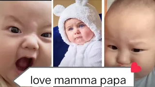 cute vs funny baby ❤️🧚🍀 papa mamma
