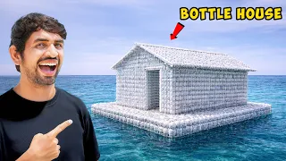 Plastic Bottles Se Bana Diya Paani Par Ghar...🏠🌊 - MR. INDIAN HACKER