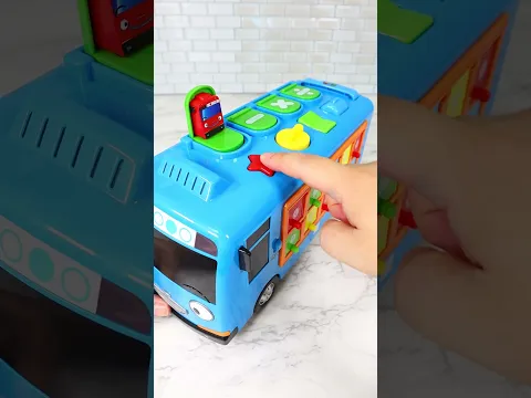 Satisfying with Unboxing & Review Miniature Tayo The Little Bus Fidget Board Set Toy ASMR 피젯토이 장난감