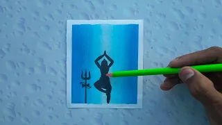 #video |🔱Shiv JI ✨😱 Oil Pastel Colour Drawing| | #oilpastel | #viralvideo