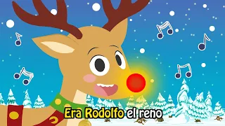 🎵🎅 El KARAOKE de la canción RODOLFO EL RENO 🦌🎄