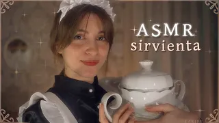 ASMR SIRVIENTA REAL  👑 Cuidado facial y te cepillo el pelo, alteza 【Siglo XIX RP】
