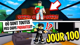 Brookhaven, Mais J'ai Passé 100 JOURS Dans La Maison de Mon Ami.. 🏡👨 (il ne m'a même pas remarqué)