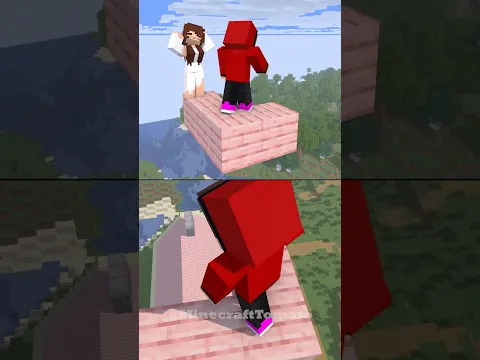 Ghost JJ's sister Skyblock Trap 😂🤯 - MAIZEN Minecraft Animation #shorts