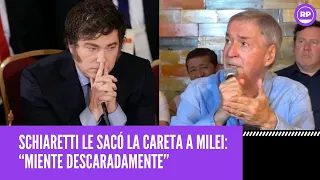 Schiaretti le SACÓ LA CARETA a Milei tras su paso por Córdoba: "Miente descaradamente"