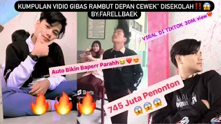 FARELLBAEK NGEPRANK GIBAS RAMBUT DEPAN CEWEK DISEKOLAH AUTO BAPERR PARAHH😍❤️‍🔥 VIRAL DI TIKTOK‼️😱