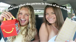 Ordering What The Person In Front Of Us Ordered