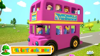 Hjul på bussen | Musik för spädbarn | Barnsånger | Little Treehouse Svenska | Förskola