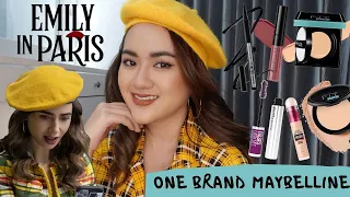 EMILY IN PARIS LILY COLLINS MAKEUP INSPIRED - MAYBELLINE ONE BRAND MAKEUP TUTORIAL | Review Cushion