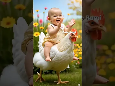 Chicken Baby Dance 🐔| #babydance #cutebaby #funnyanimals #chicken #funnyvideo #viraldance