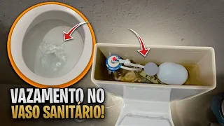 COMO ACABAR VAZAMENTO DA CAIXA ACOPLADA DO VASO SANITÁRIO