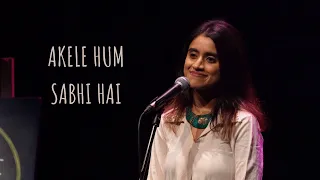 Akele Hum Sabhi Hai - Helly Shah Ft. Abhin | Hindi Poetry with English Subtitles