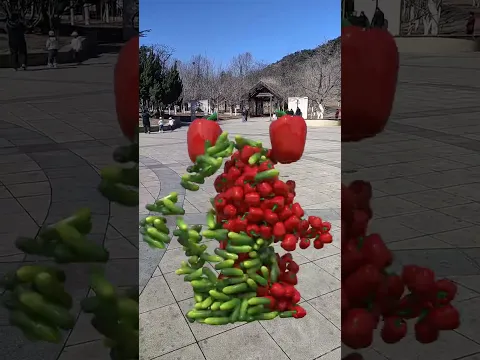 special effect satisfying video manusia buah