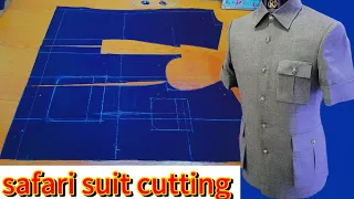How to cut a DOUBLE VENT SAFARI SUIT(easiest method)#safari#suitdesign #safarisuit#mensfashion