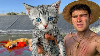 ¡Rescato un GATO de una BALSA! Y Encontré algo HORRIBLE...