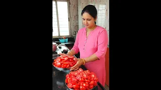 ₹100 रूपए में बनाया 5 kg बाजार जैसा Tomato Ketchup/Sauce 1 साल स्टोर करने के लिए|Healthy Ketchup