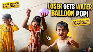 Water Balloon Challenge Gone Wrong! 😂 (Loser Gets Popped! 🎈💦) 