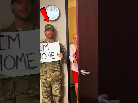 Soldier Surprises His Mom in Class 😭#shortsvideo