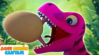 A MÚSICA DOS DINOSSAUROS! Vamos nos Divertir | Aqui Bebês Cantam